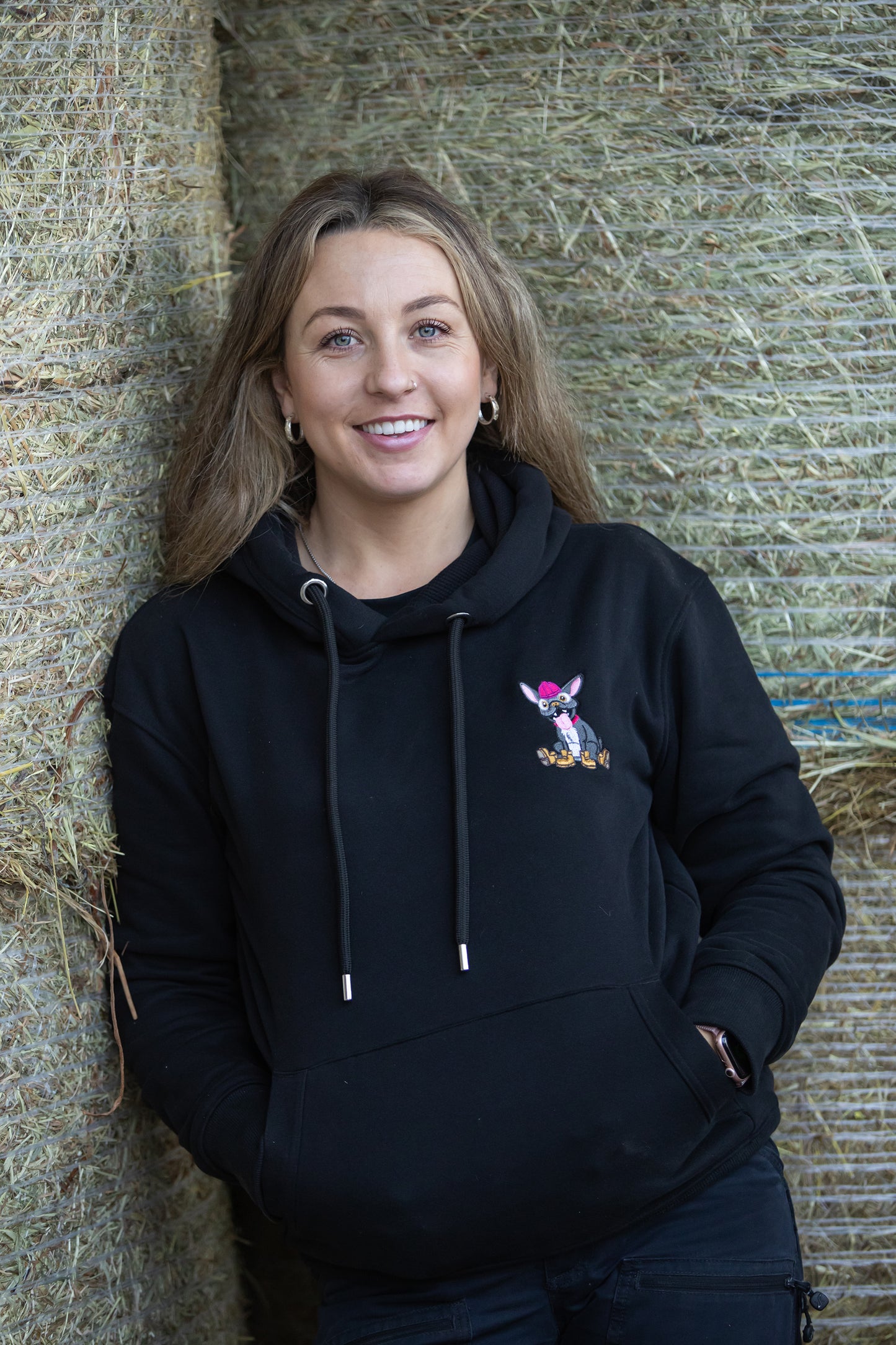 'Dipper the Dog' Adults Hoodie - Black